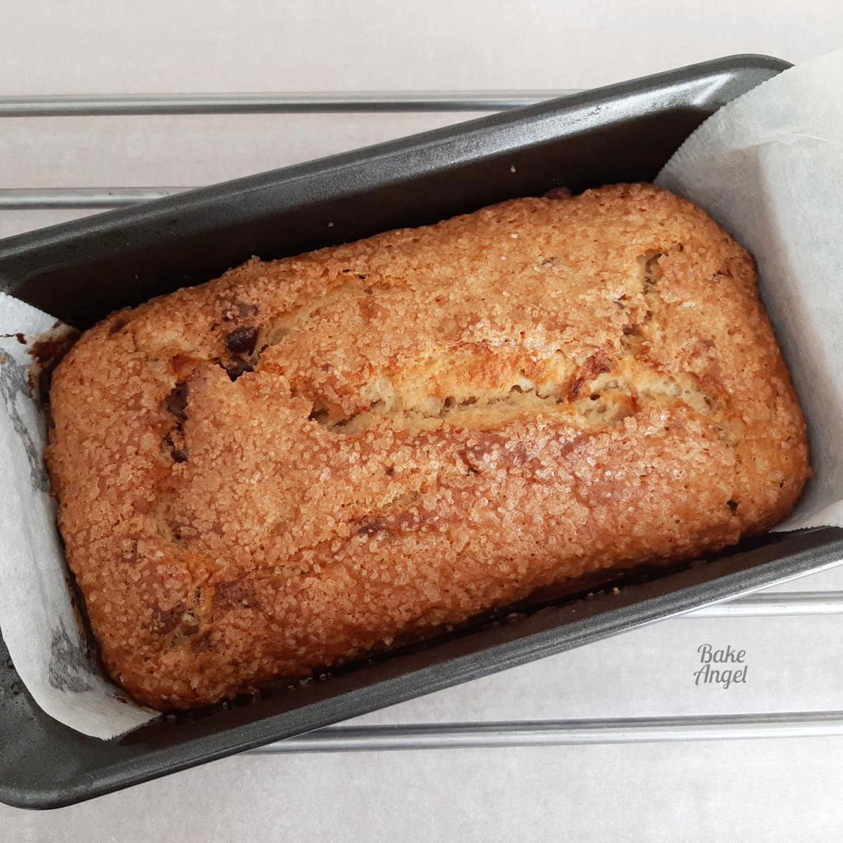 Freshly Baked Vegan Banana Bread.