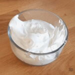 A small bowl of royal icing.