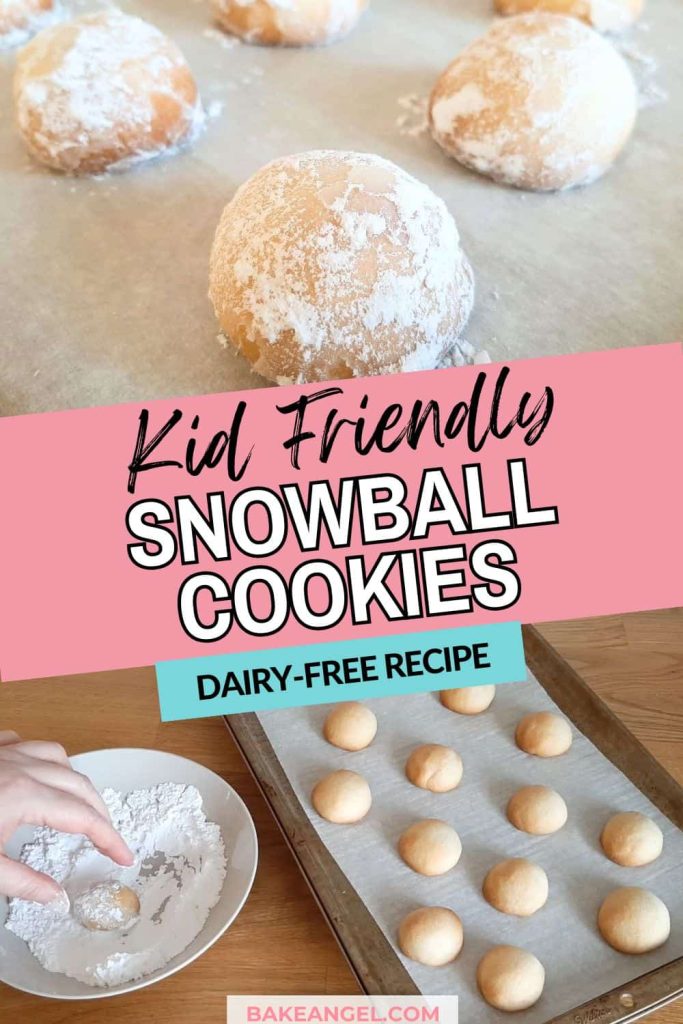 5 Ingredient Dairy Free Nut Free Snowball Cookies for Kids